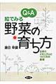 Q&A絵でみる野菜の育ち方