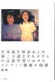 ���{����ꂨ��ё�񌾌�Ƃ���q�ǂ��̌���w�K�ɂ�����C���v�b�g���̖���
