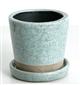 �J���[�O���C�Y�h�|�b�g�@�N���V�b�N�O���[���^COLOR GLAZED POT  CLASSIC GREEN